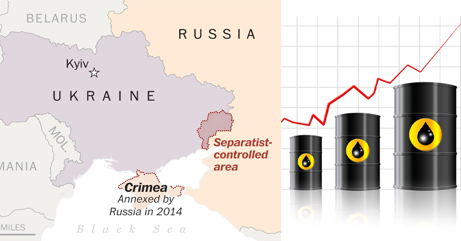 युक्रेन-रुस तनावले तेलको आपूर्ति प्रणाली विथोलिने डर, कच्चा तेल झन् महंगिने