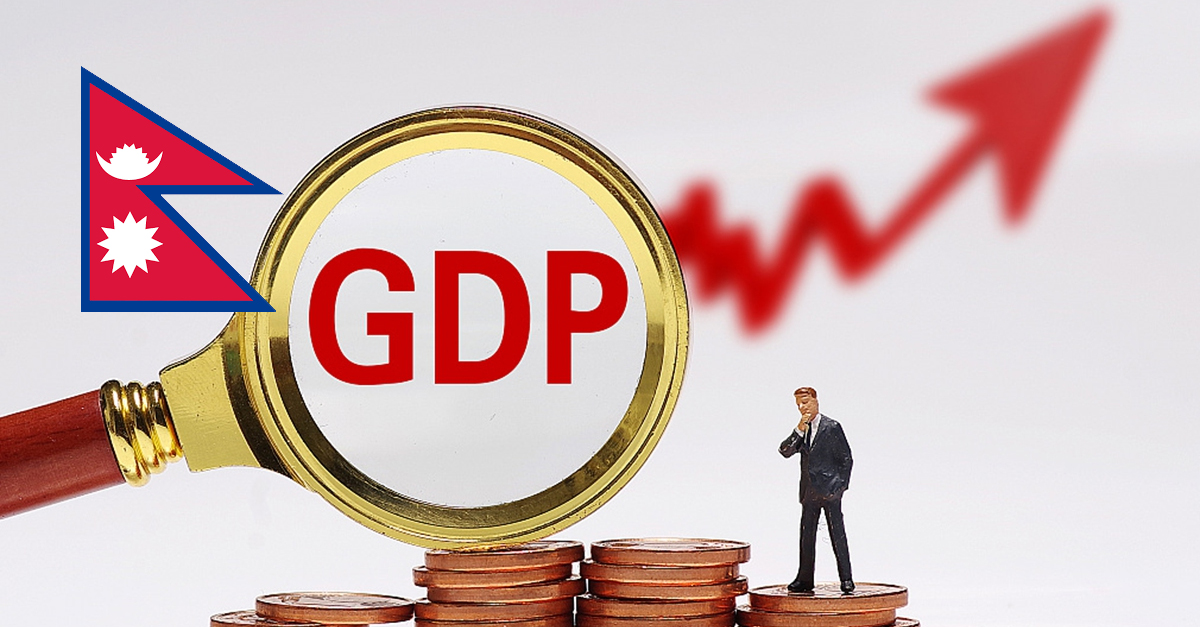 जीडीपी ५.४९% ले विस्तार भएर ४१ खर्ब ५ अर्ब ५४ करोड पुग्यो, प्रतिव्यक्ति आय १ लाख ६४ हजार रूपैयाँ