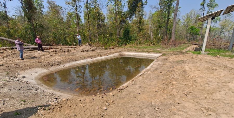 शुक्लाफाँटामा वन्यजन्तुलाई पानी व्यवस्थापन गर्न थप पोखरी निर्माण गरिने