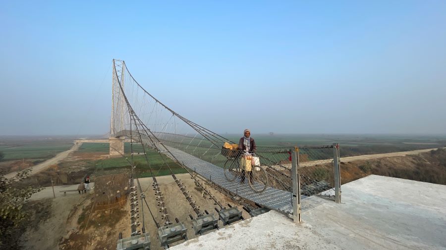 ४ करोड रुपैयाँ लागतमा लोमान्थाङ खोलामा पुल निर्माण
